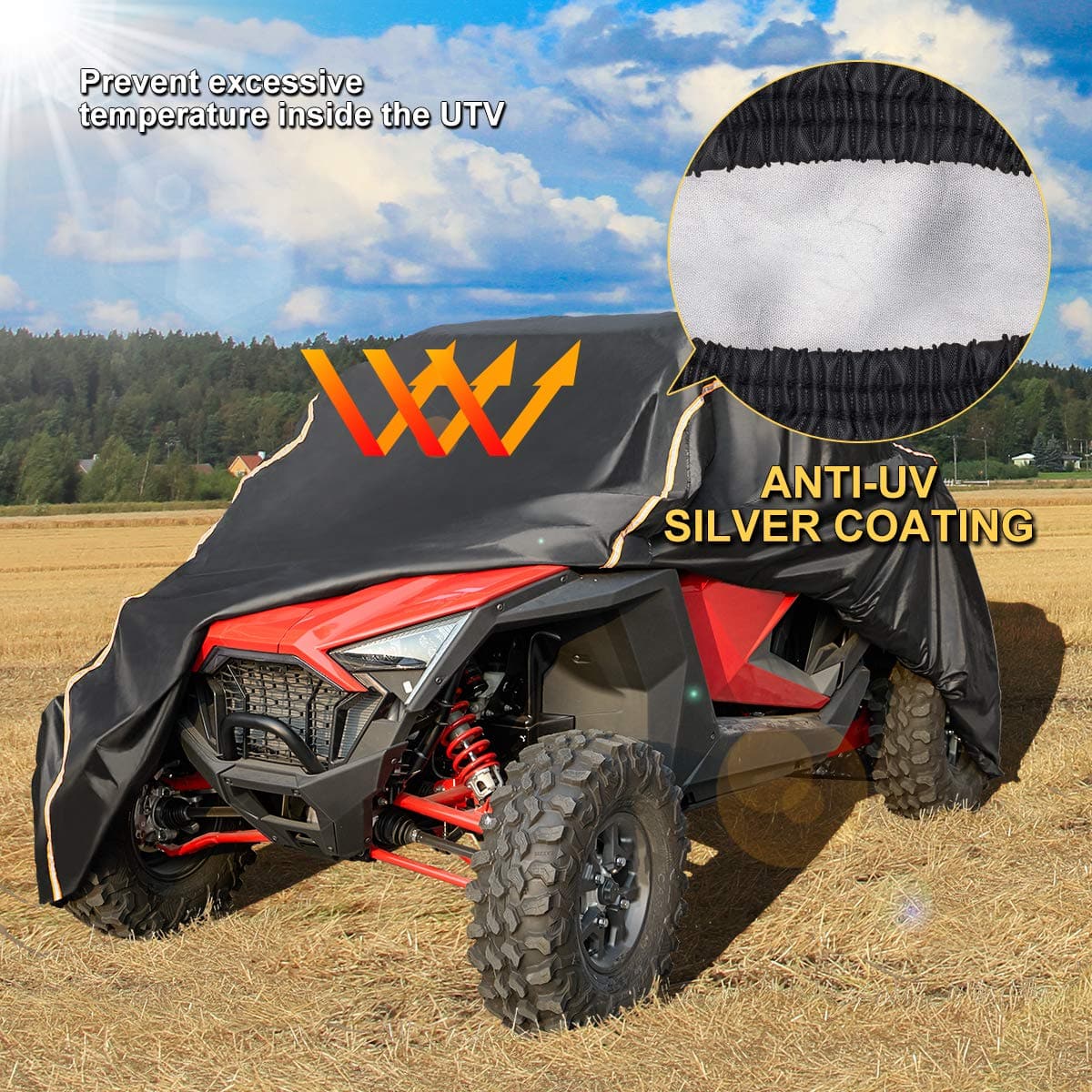 UTV Cover Heavy Waterproof for Polaris RZR PRO XP/Can-Am Maverick X3 - Image 3