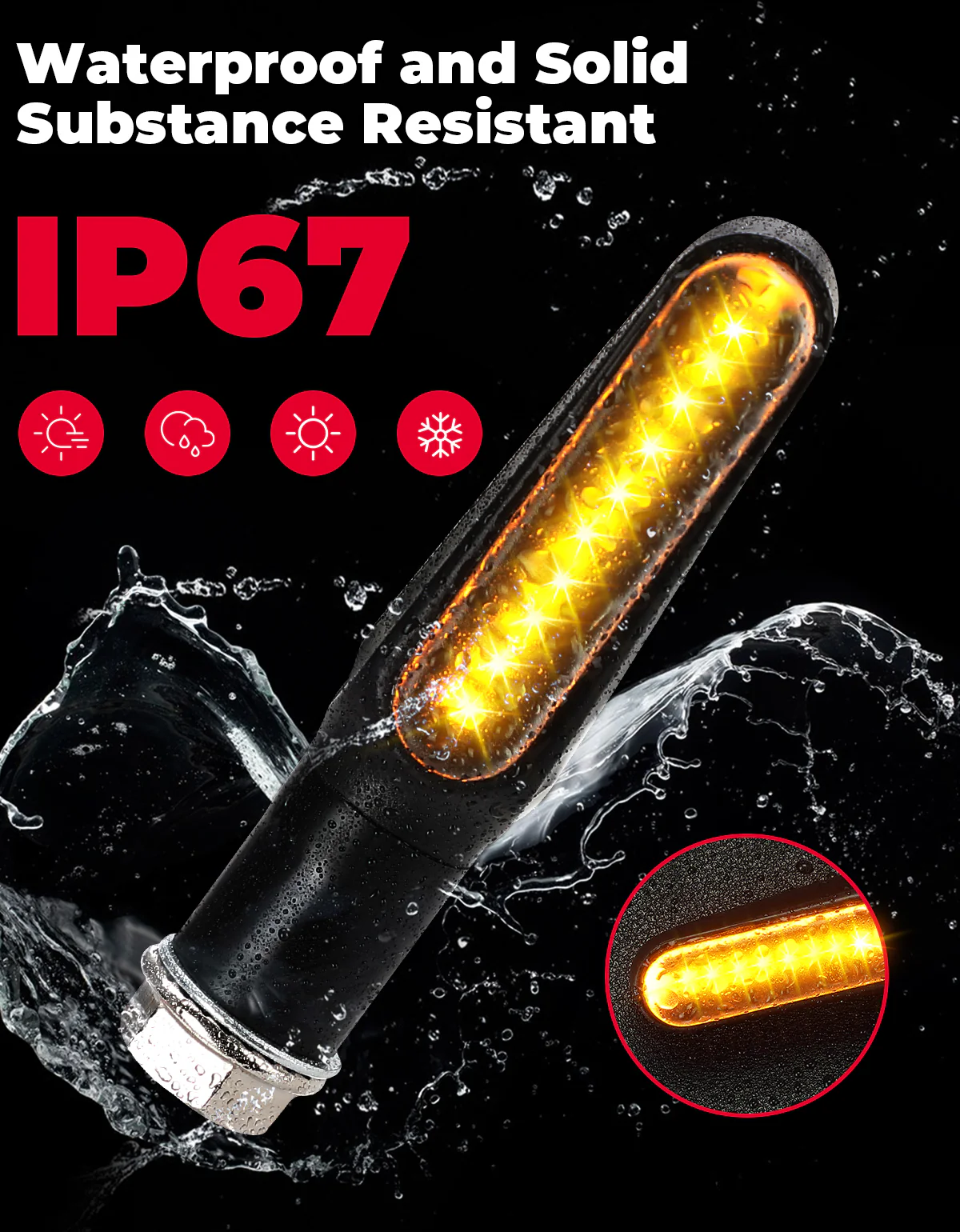 4782LM Motorcycle Turn Signals Light, 2PCS - Image 6