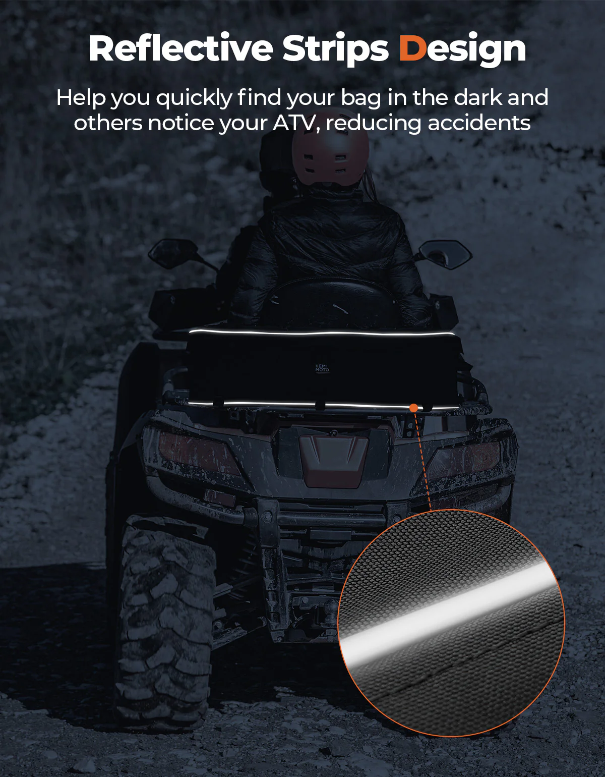 55L ATV Rear Storage Bags w/ Seat Cushion for Sportsman Scrambler TRX FourTrax - Image 7