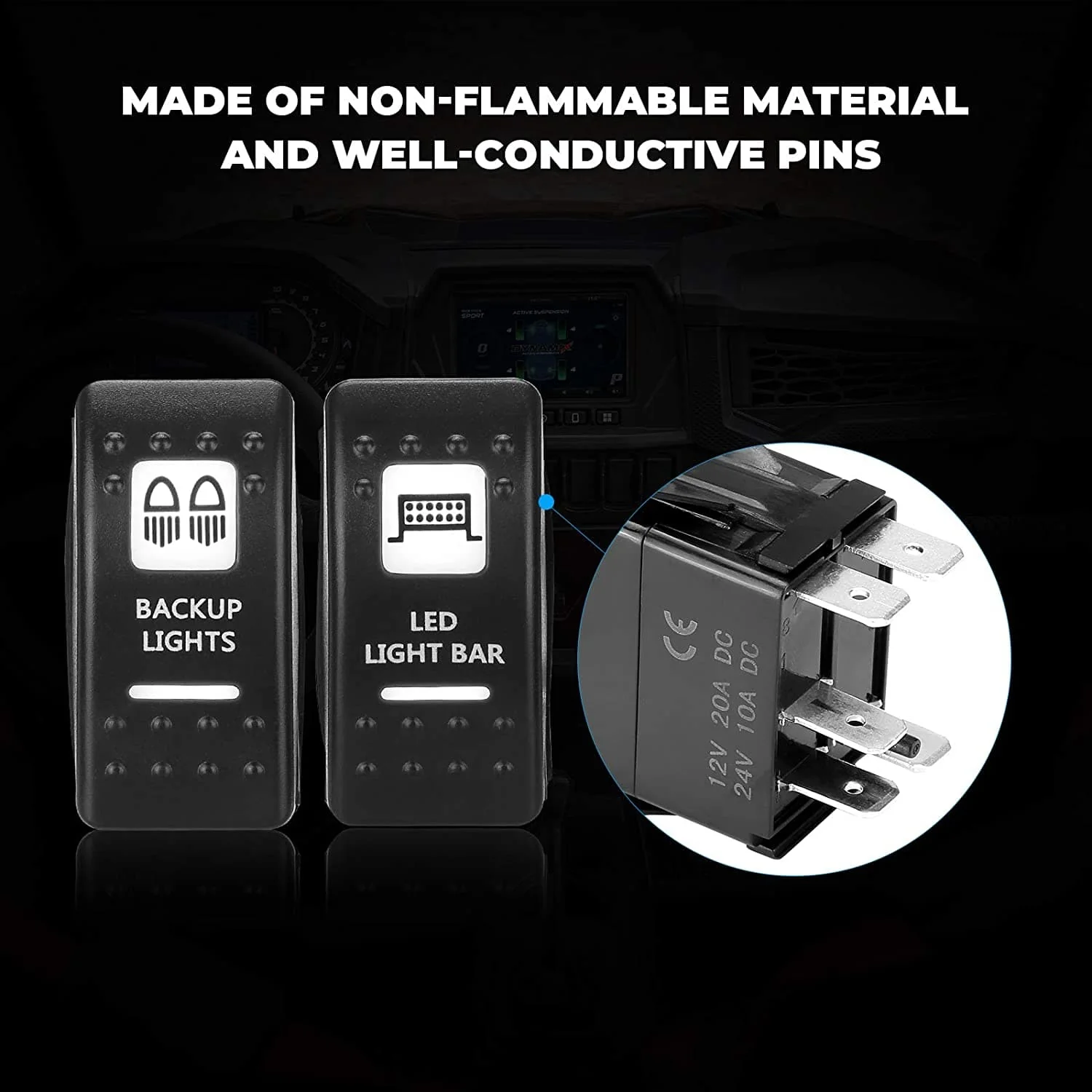 5Pin UTV ATV Rocker Switch - Image 3