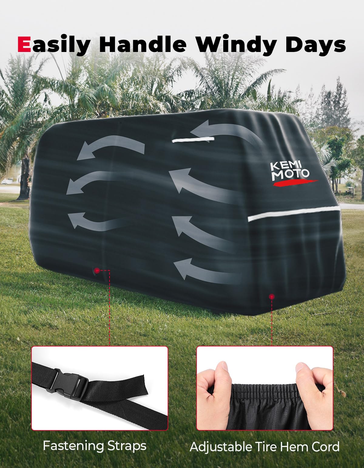 600D Waterproof Cover for EZGO Club Car 8 Passenger - Image 3