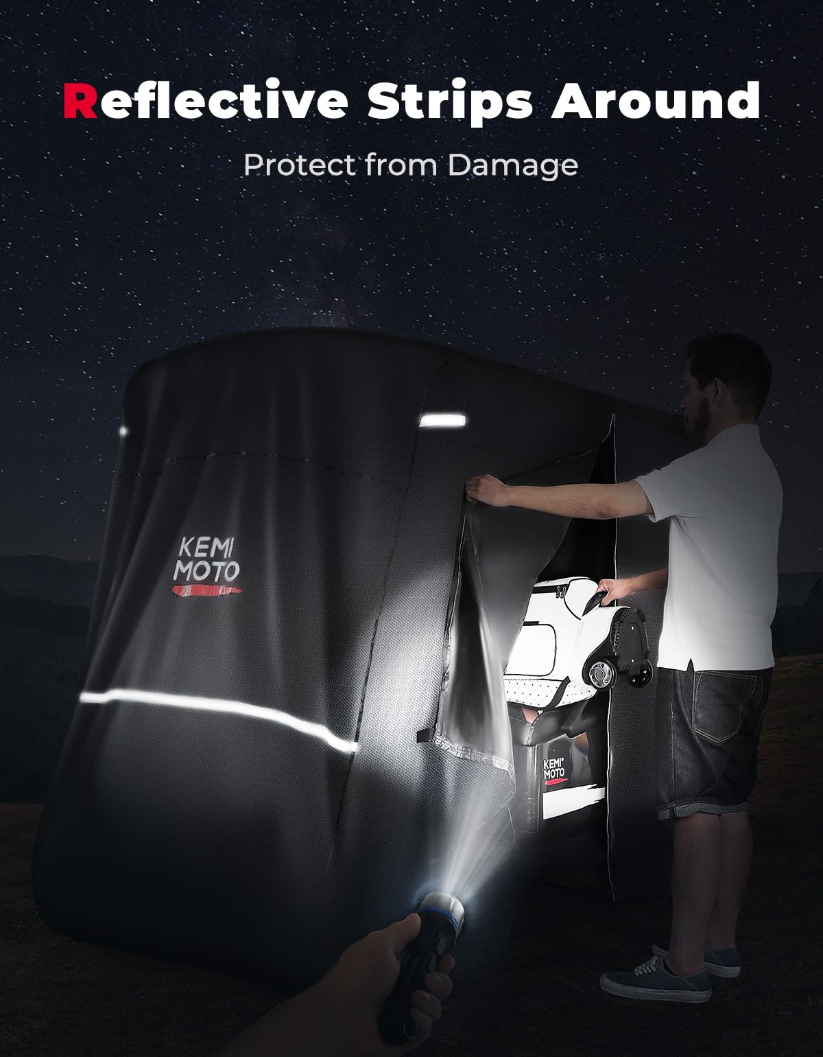 600D Waterproof Cover for EZGO Club Car 8 Passenger - Image 7