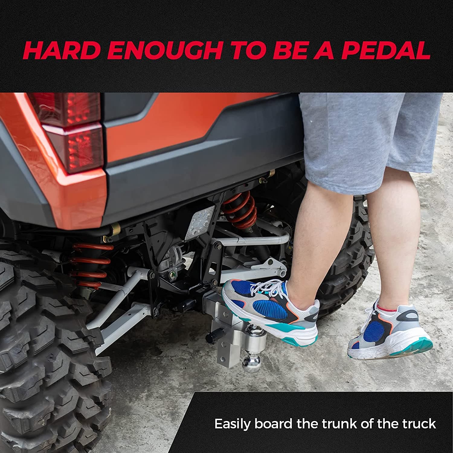 UTV Adjustable Trailer Hitch Ball Mount - Image 7