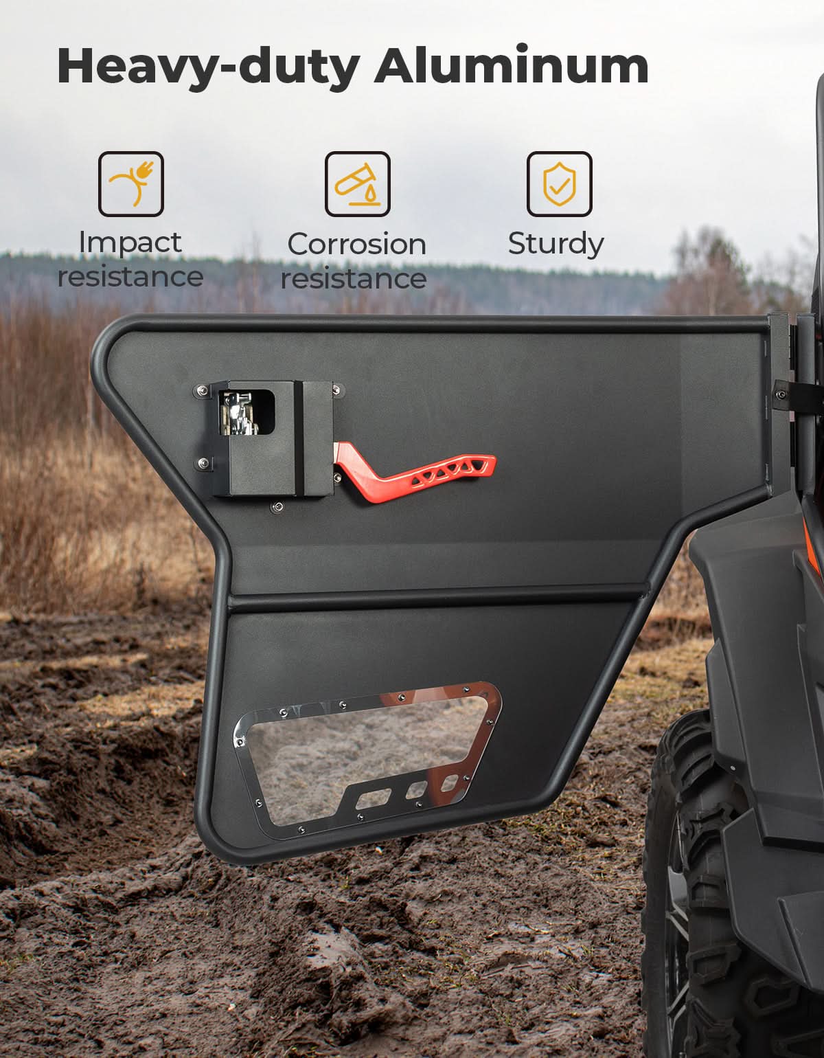 Heavy-duty Aluminum Doors for CFMOTO ZFORCE 500 | 800 | 1000 - Image 5