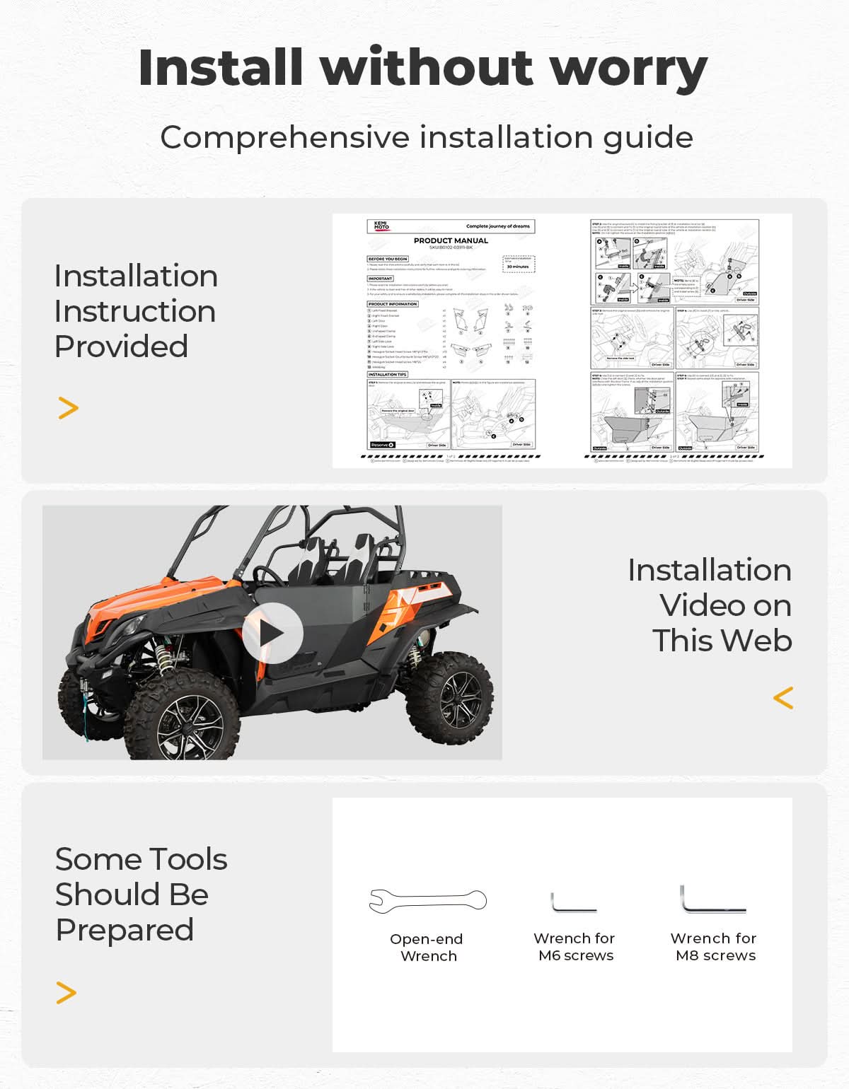 Heavy-duty Aluminum Doors for CFMOTO ZFORCE 500 | 800 | 1000 - Image 7
