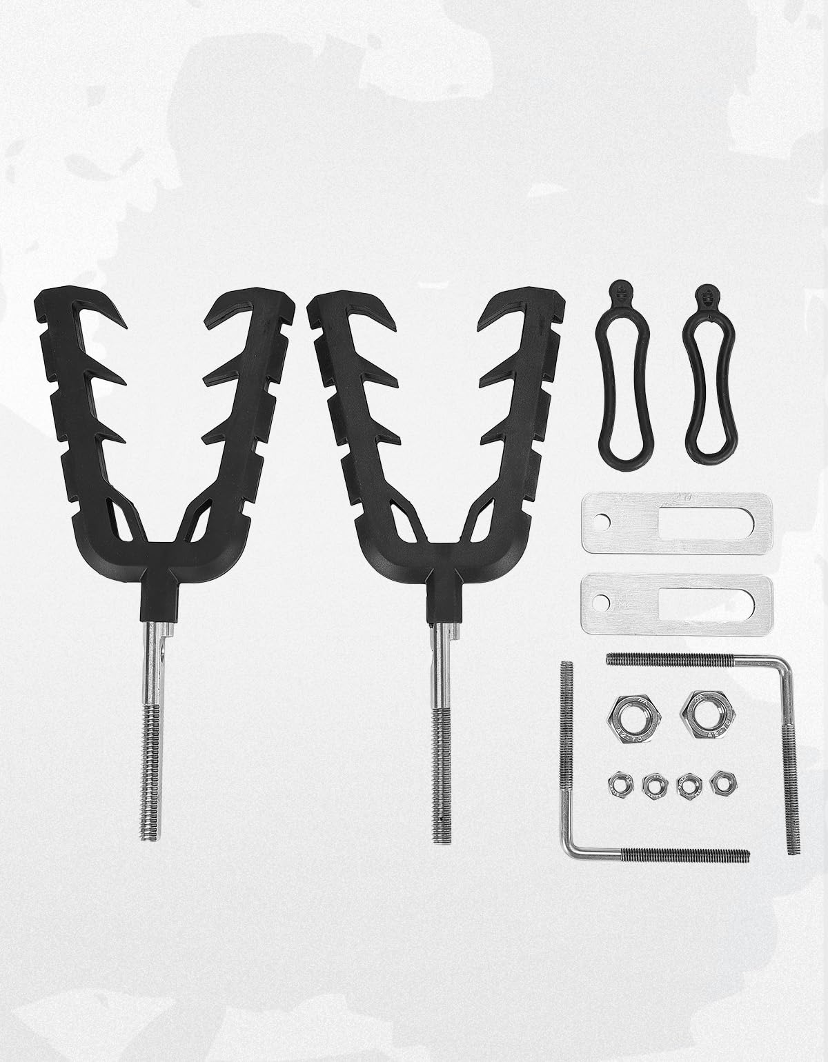 ATV Gun Mount with Rubber Straps for 0.79"-1.97" Square Tube - Image 5