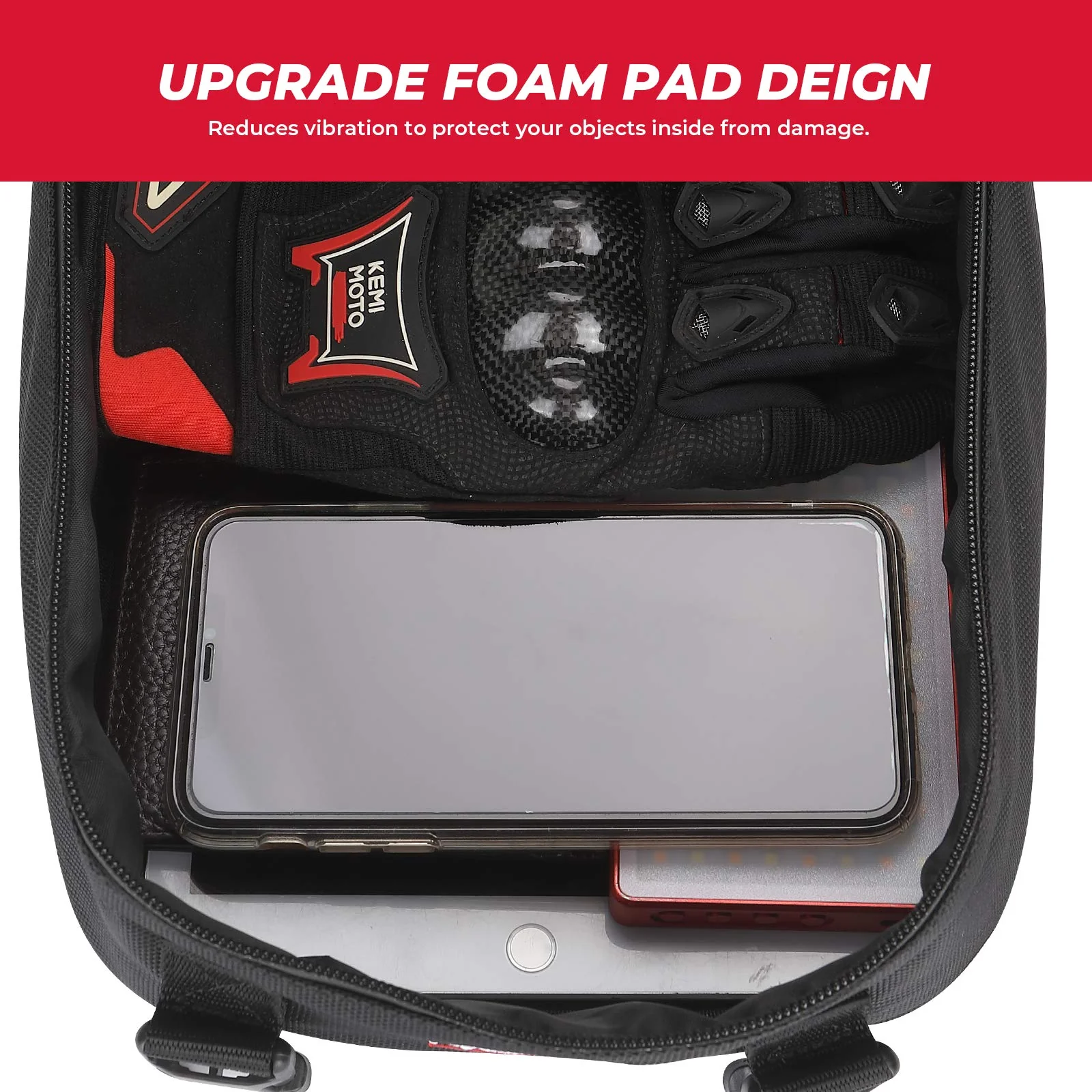 ATV Motorcycle Saddle Tank Bag w/Thermal Bag - Image 3