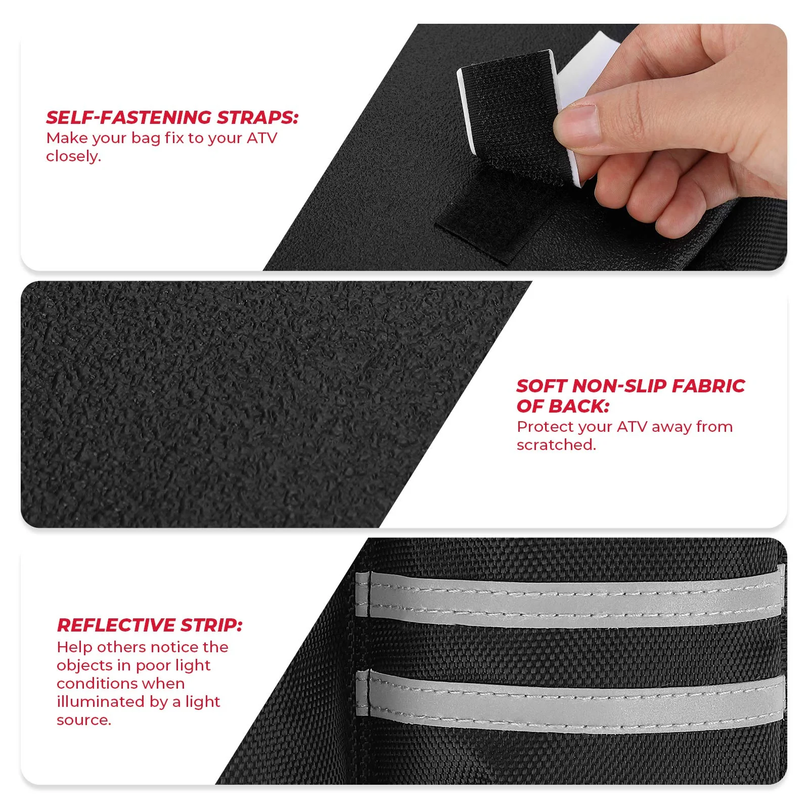 ATV Motorcycle Saddle Tank Bag w/Thermal Bag - Image 5