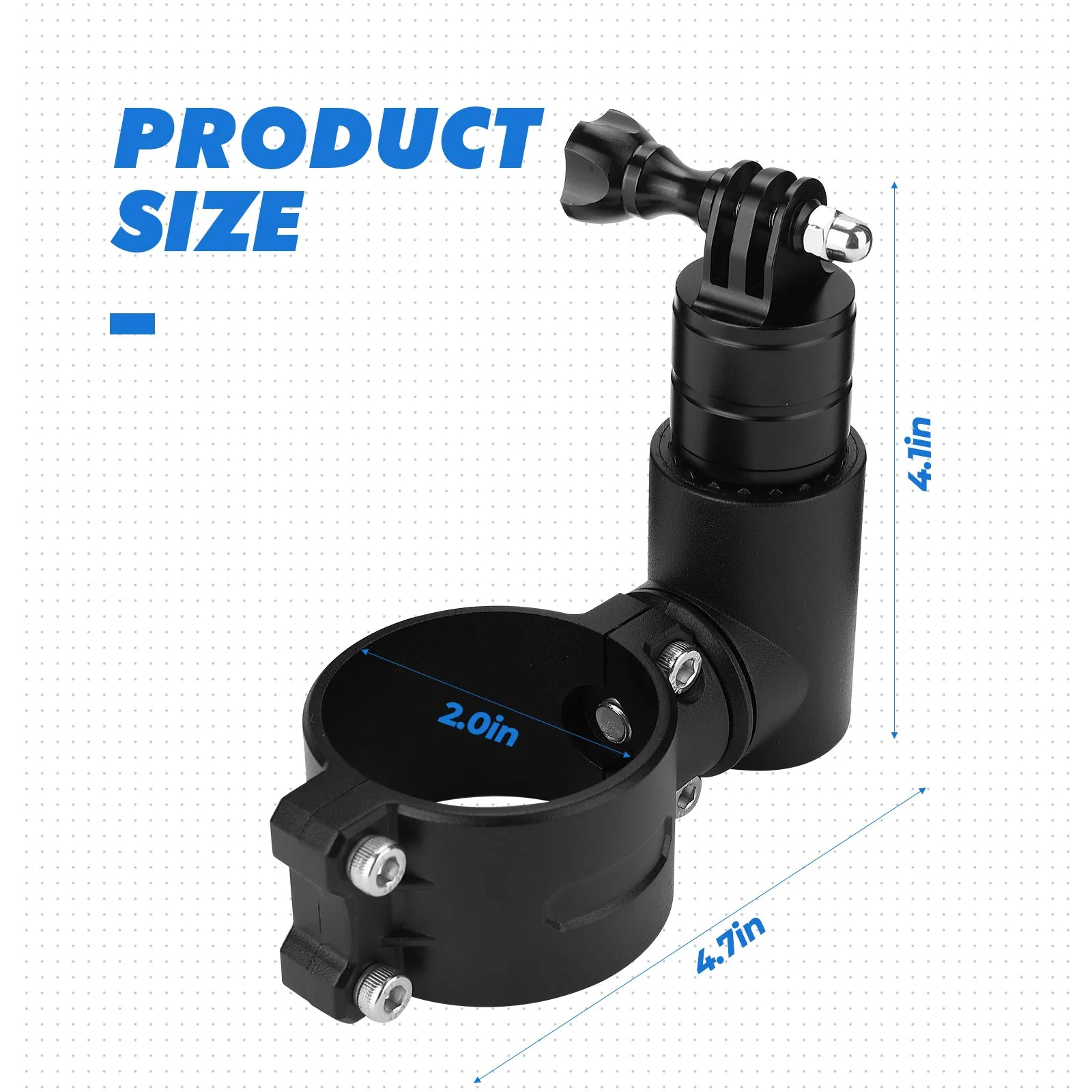 Go Pro Camera Holder for 1.75-2 inch roll bar - Image 8