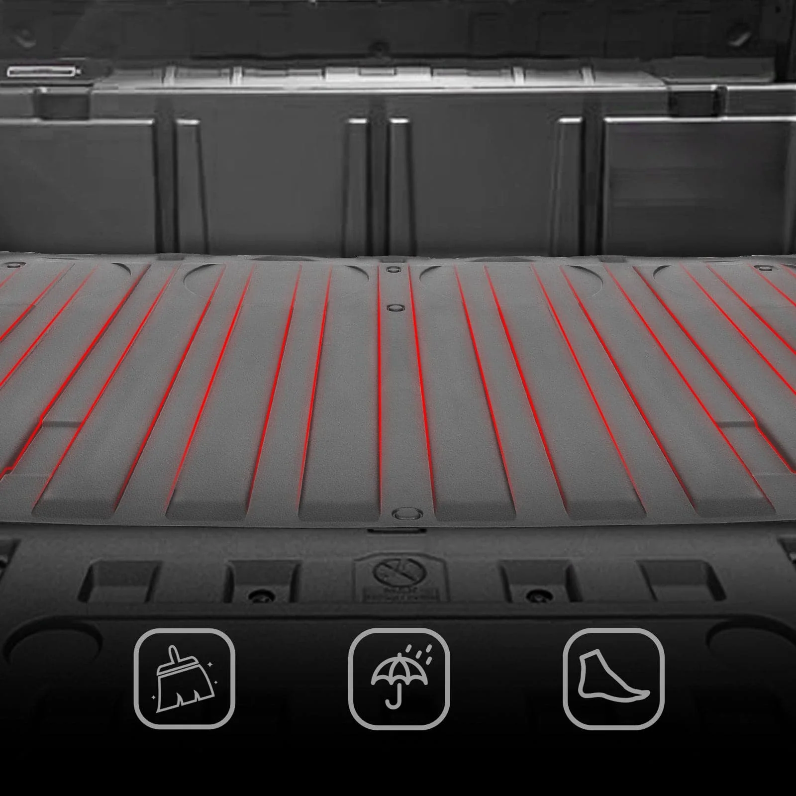 Rubber Full Bed Liner For Can-Am Defender HD5|7|8|9|10 - Image 8