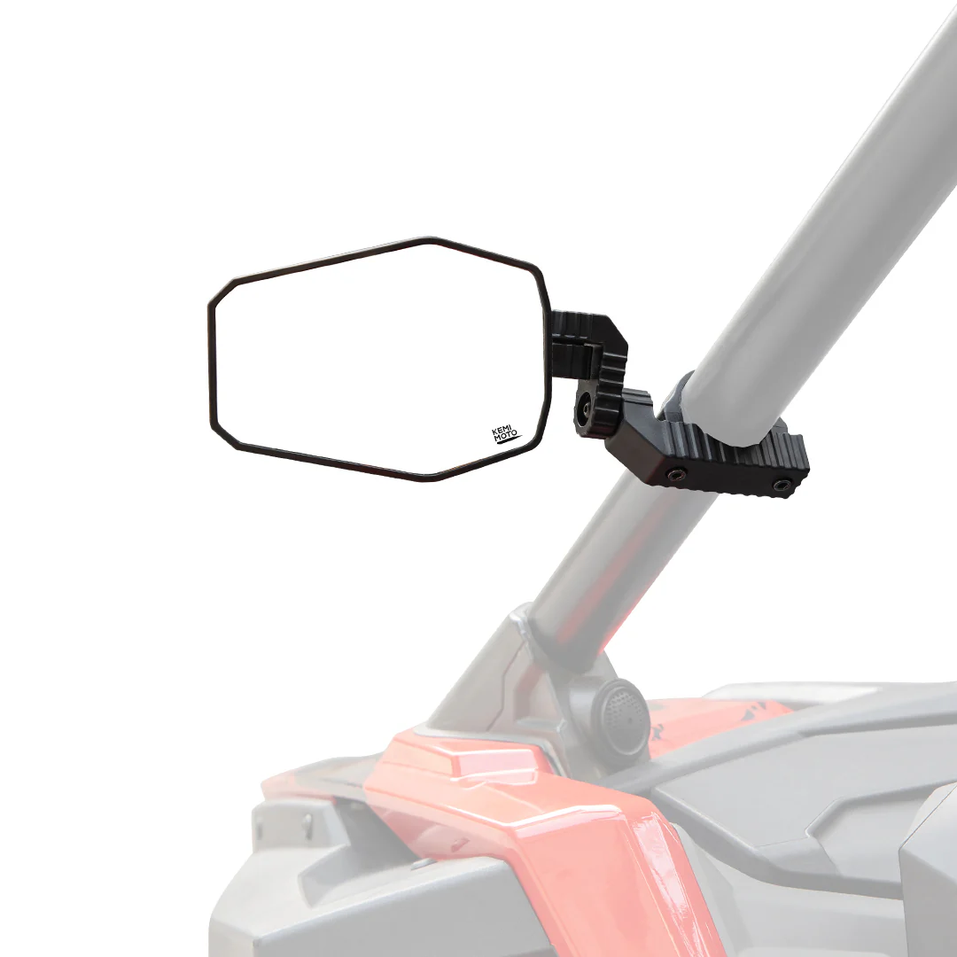 UTV Side Mirrors Fit 1.65"-2" Roll bar for RZR/ X3/ Pioneer/ Talon/ Kawasaki/ CFMOTO (1 pair) - Image 9