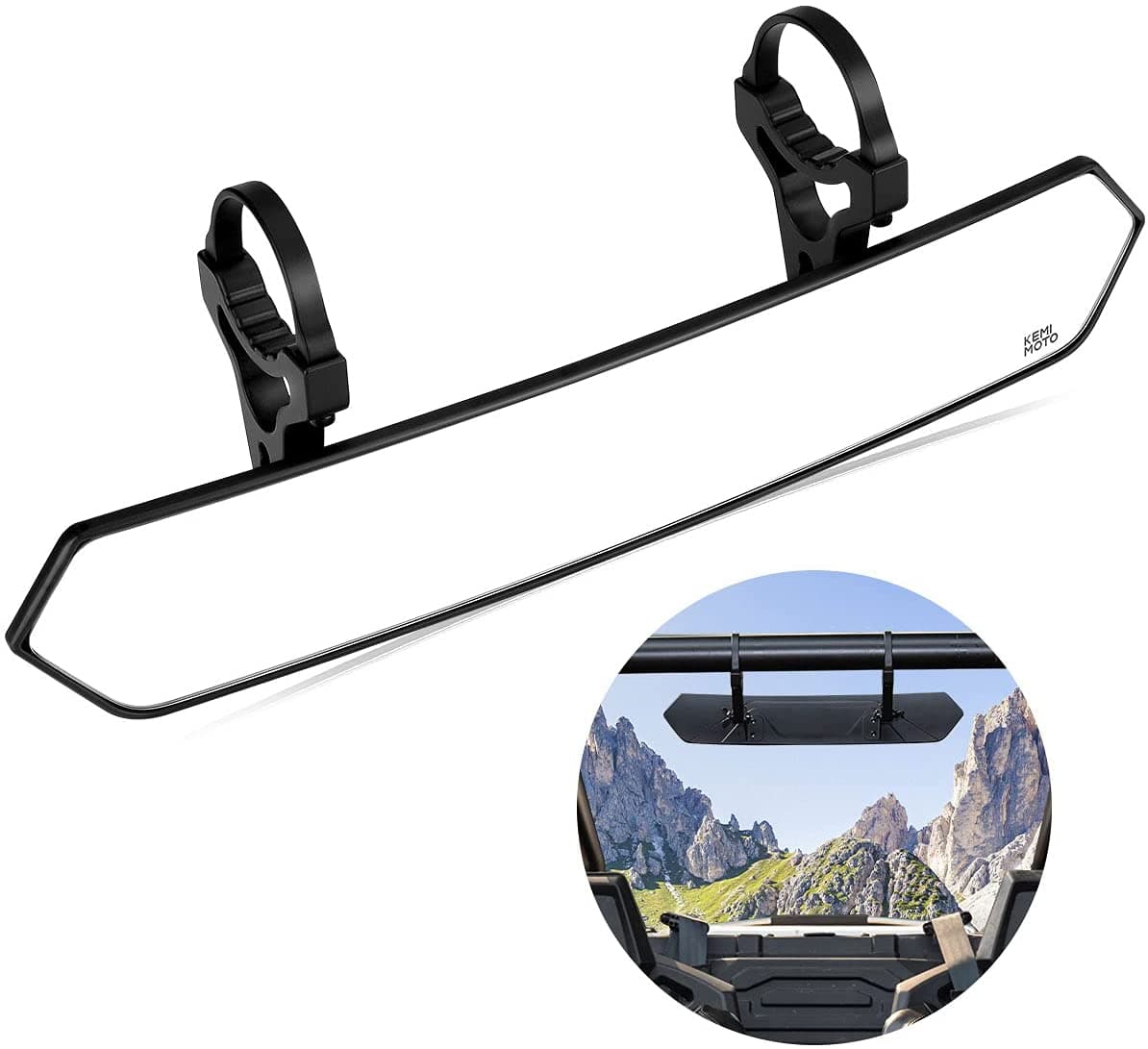 Rear View Mirror 1.65''-2'' for Maverick X3/ RZR/ Pioneer/ Talon/ Kawasaki - Image 7
