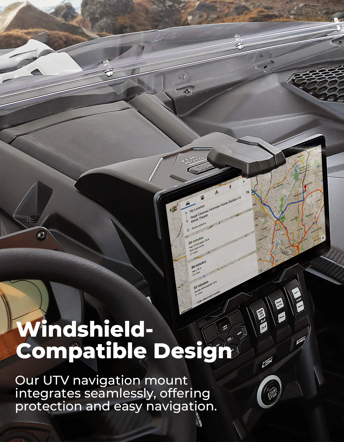 Tablet Holder With Storage Box for Can Am Maverick X3/Max - Image 12