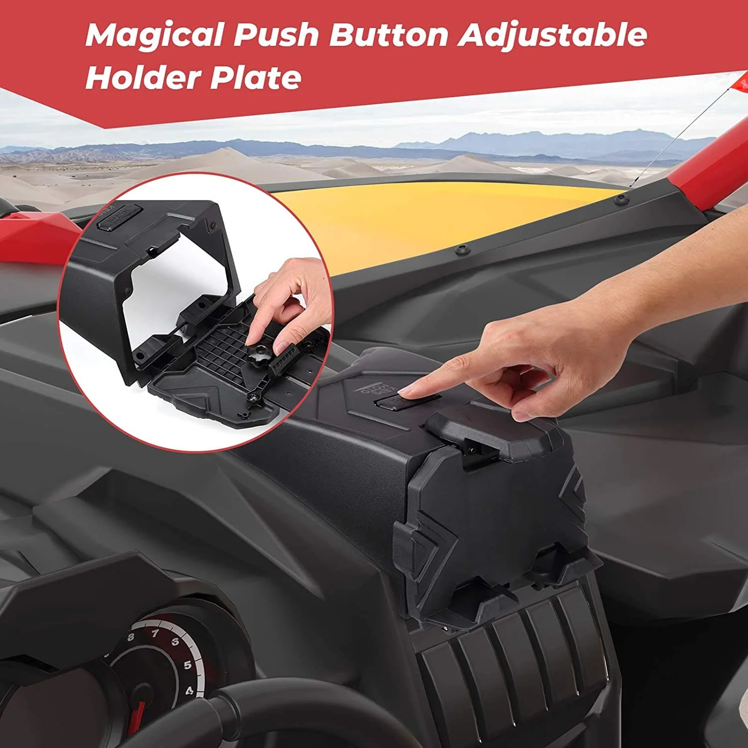 Tablet Holder With Storage Box for Can Am Maverick X3/Max - Image 3