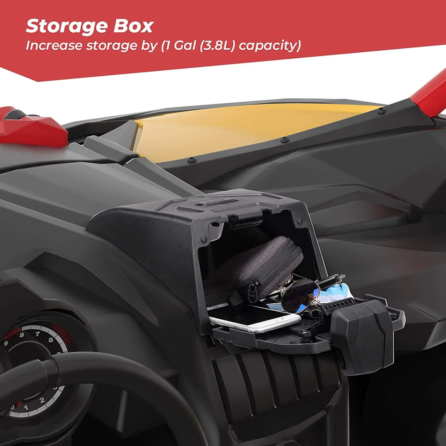 Tablet Holder With Storage Box for Can Am Maverick X3/Max - Image 7