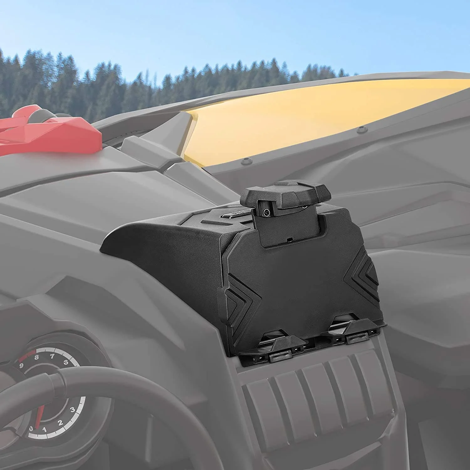Tablet Holder With Storage Box for Can Am Maverick X3/Max - Image 9