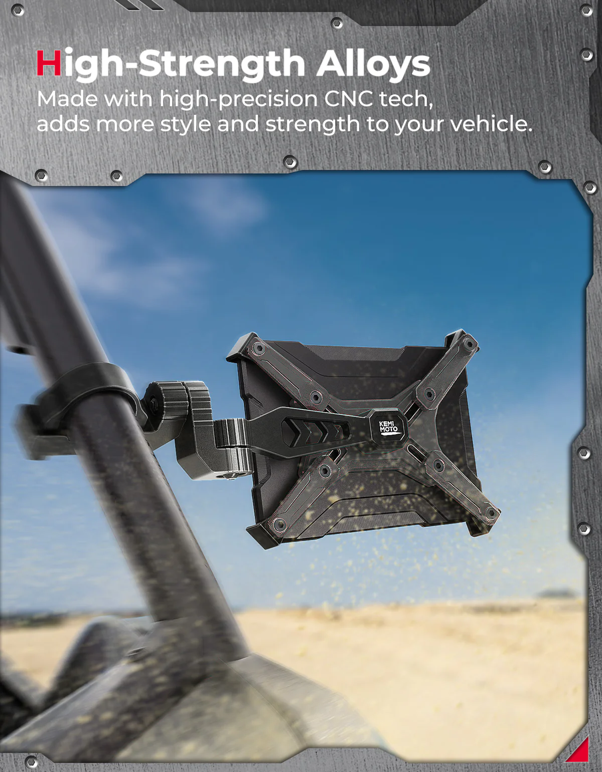 Aluminum CNC UTV Mirror X (Pair) for Polaris RZR | Can-Am Maverick X3 | Talon | Teryx - Image 3