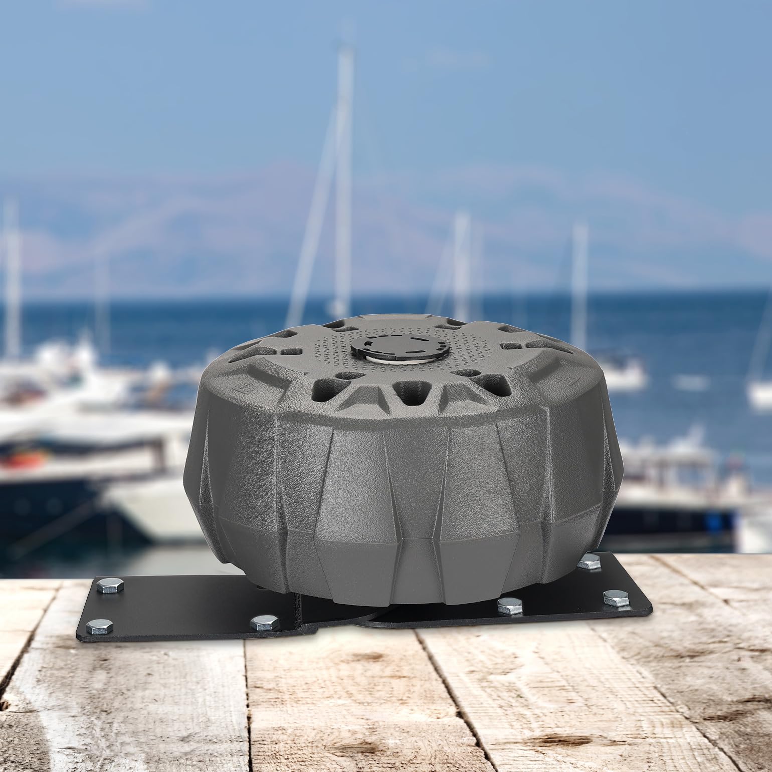 Boat Dock Bumper Wheel for Straight or Corner Mount, 1 PC, Grey - Image 7