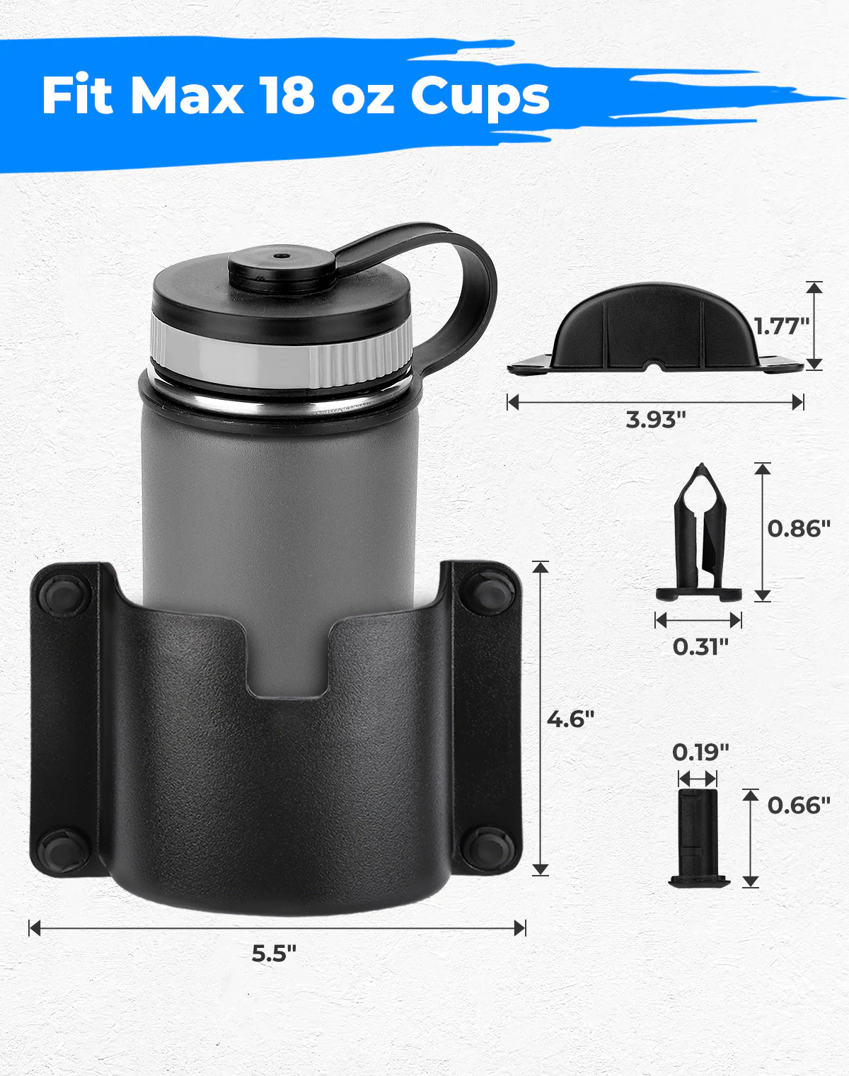 Drink Cup Holder Door Mount for Honda Pioneer 700-4/1000-5 - Image 5