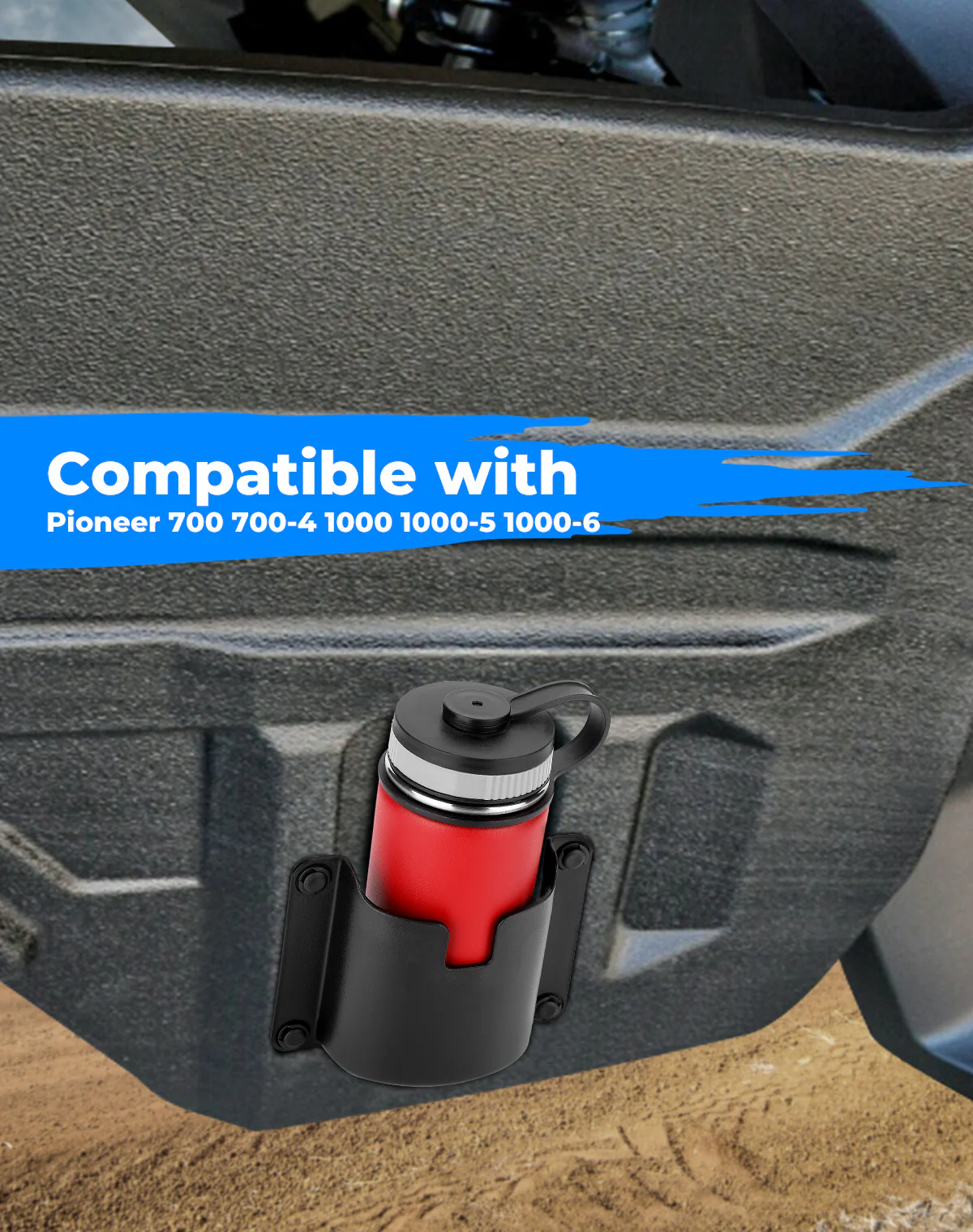 Drink Cup Holder Door Mount for Honda Pioneer 700-4/1000-5 - Image 7