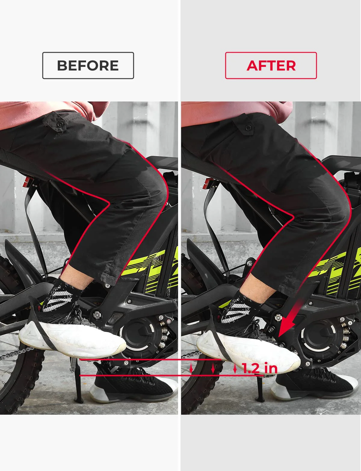 Foot Peg Extension Bracket Kits For Sur-Ron Light Bee Electric Bike - Image 3