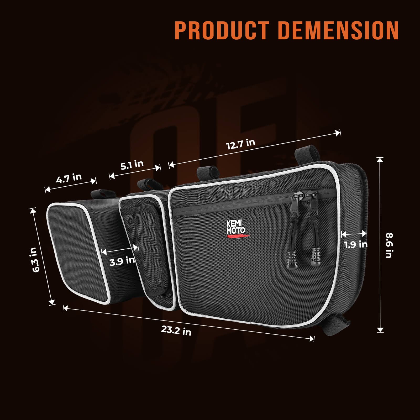 Front Door Bags & Front Lower Door Inserts for Can-Am Maverick X3 - Image 9