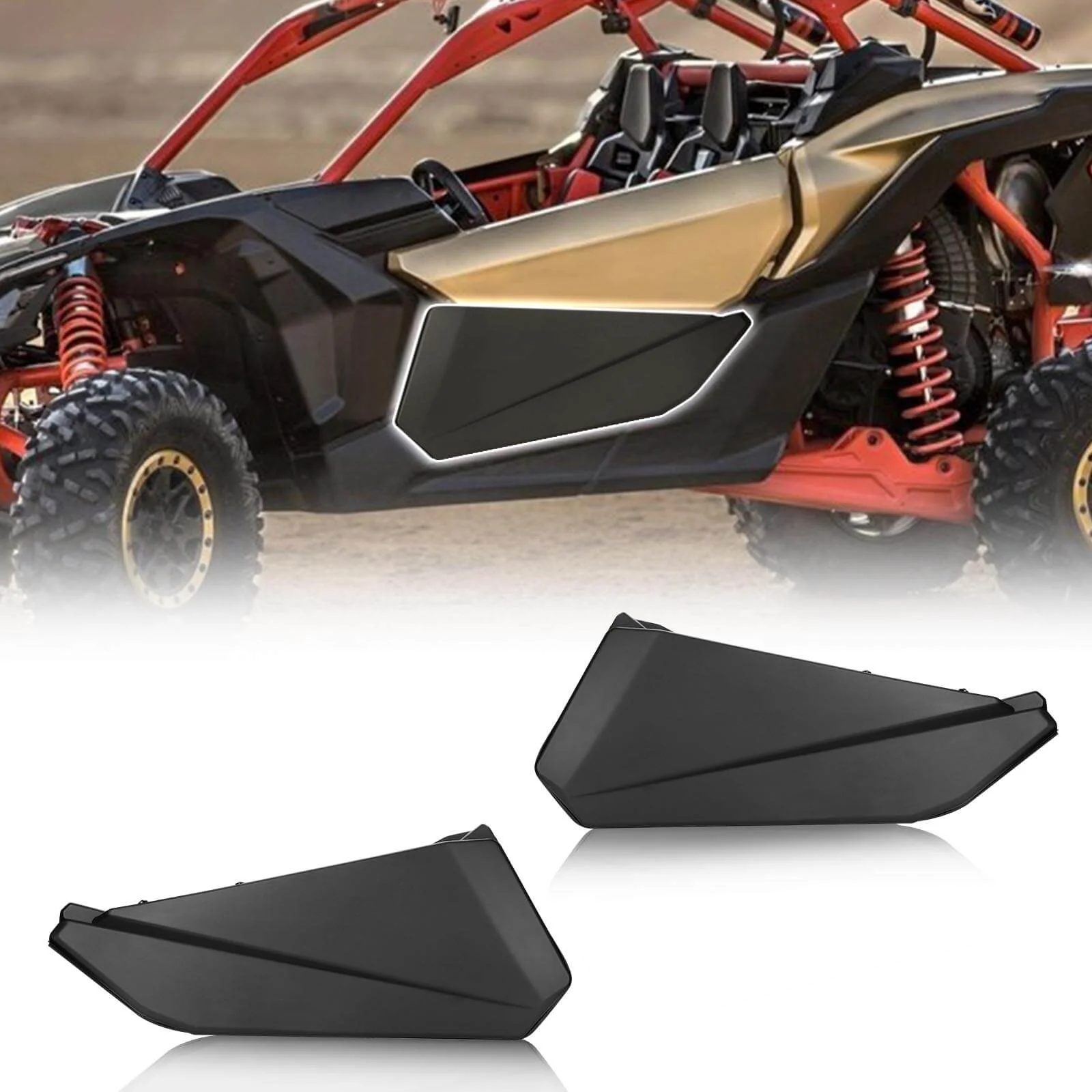Front Lower Door Inserts & Console Storage Bag For Can-Am Maverick X3 - Image 3