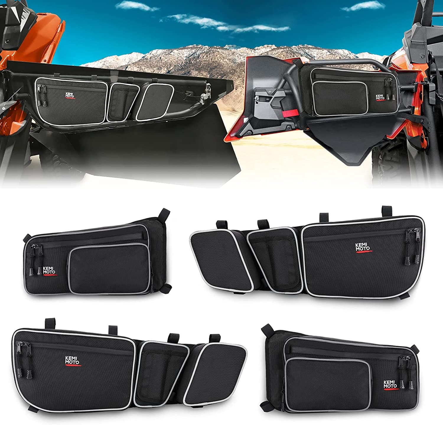 Front and Rear Door Bags for Can Am Maverick X3 Max - Image 10