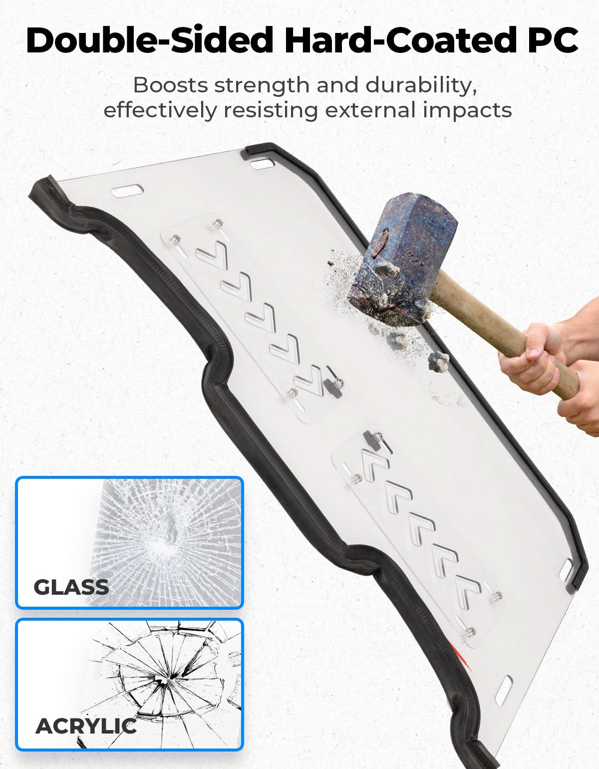 Front Windshield 2-IN-1 Vented for Polaris RZR XP 1000 / RZR XP Turbo 2019-2023 - Image 7