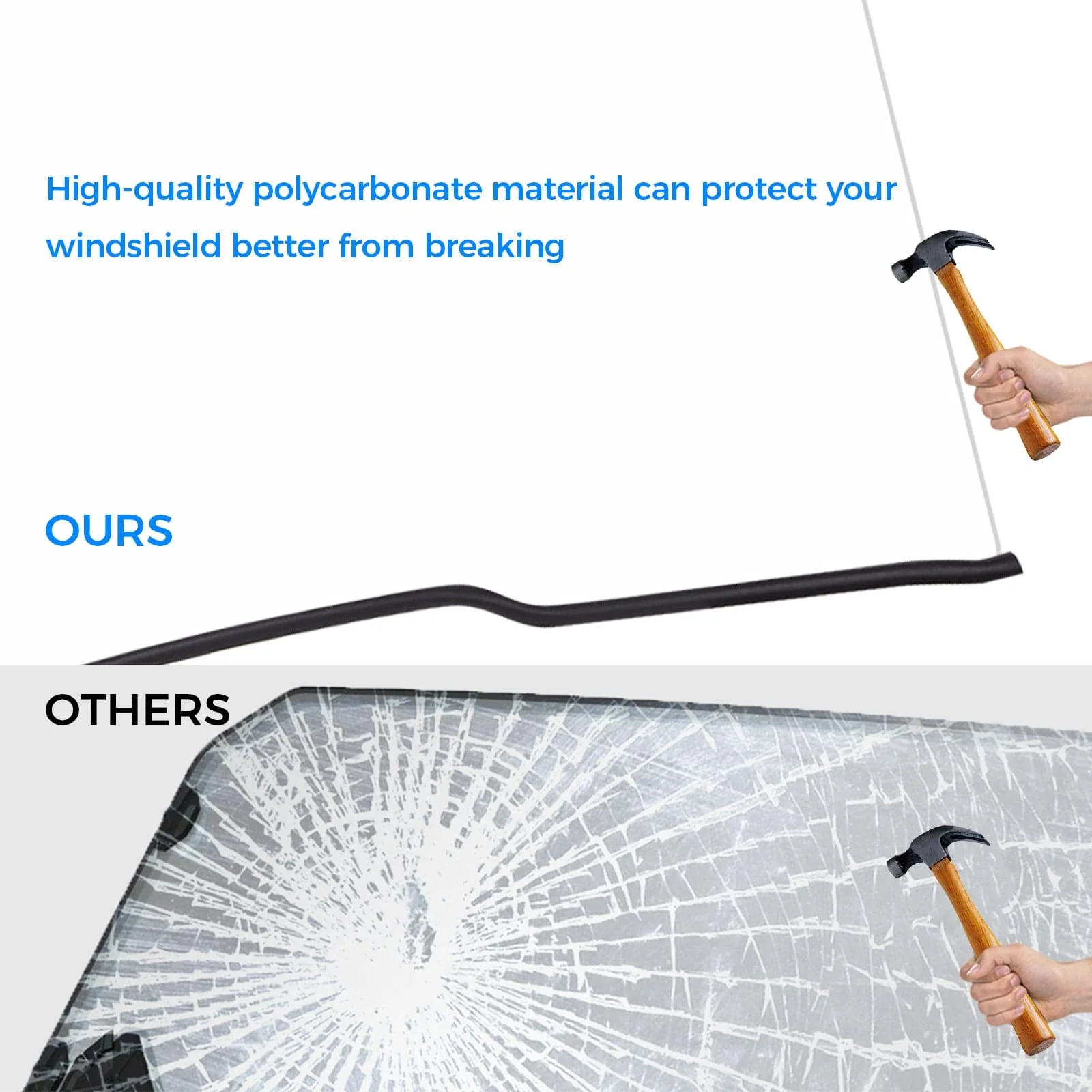 Front Full Windshield for John Deere Gator XUV - Image 3