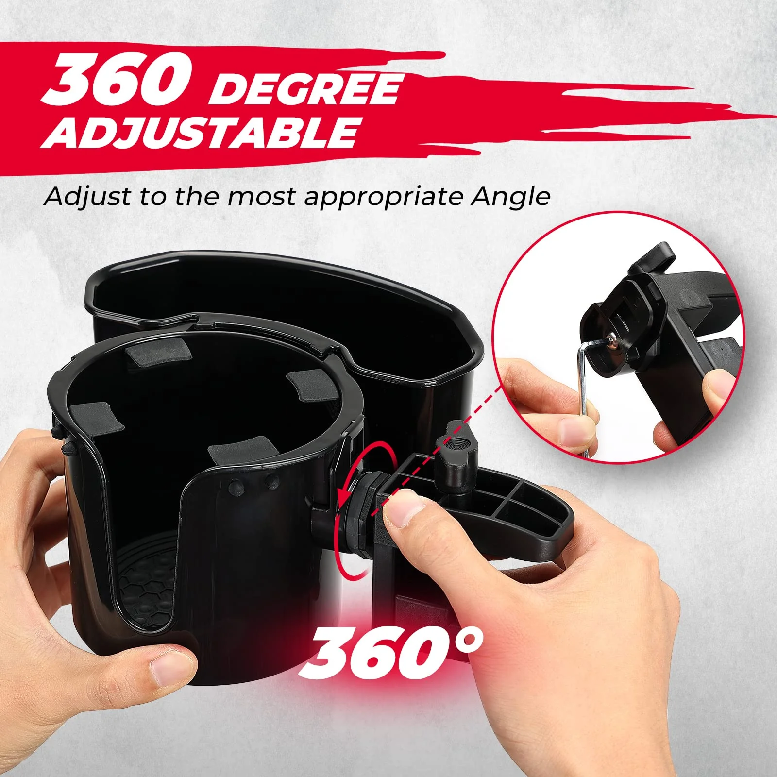 Golf Cart Universal 2-in-1 Cup Holder - Image 3