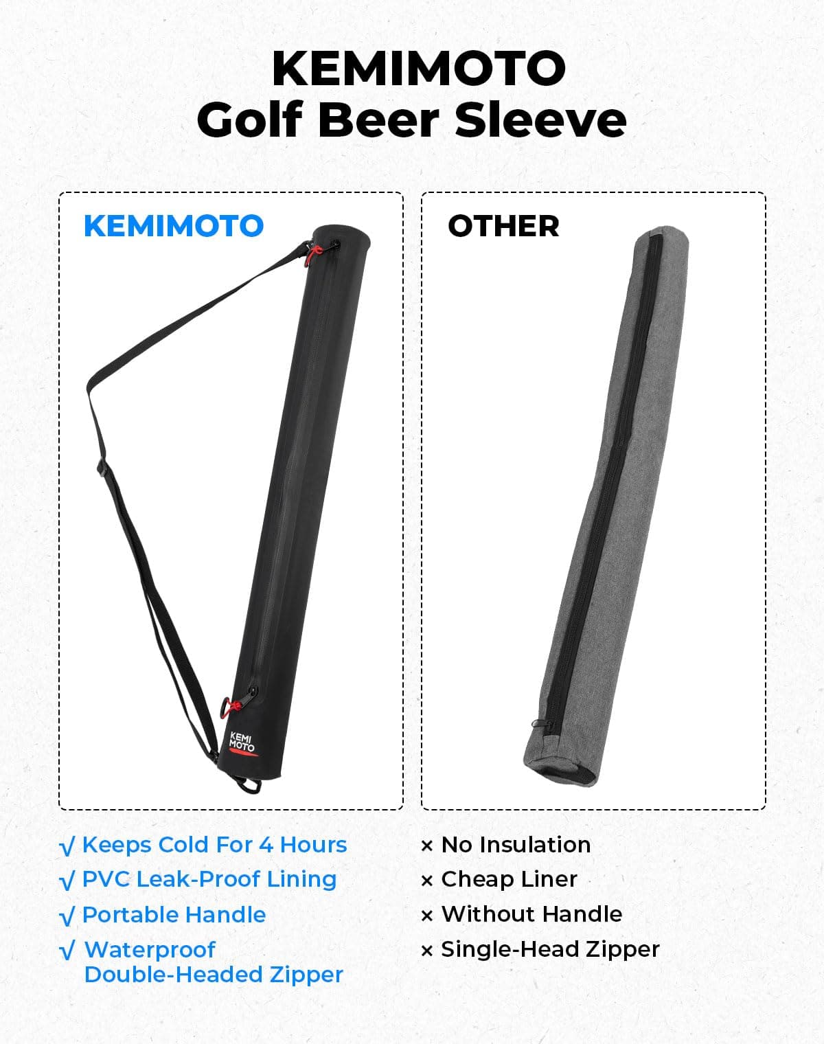 Golf Beer Sleeve Cooler Bag - Image 4