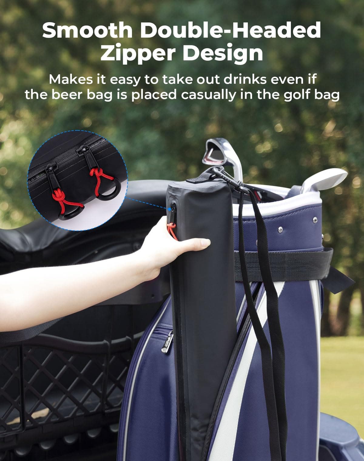 Golf Beer Sleeve Cooler Bag - Image 5