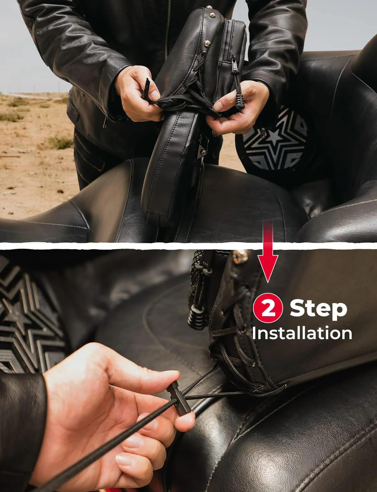 Motorcycle Rider Backrest Organizer Kit for Road Glide Touring Softail - Image 4