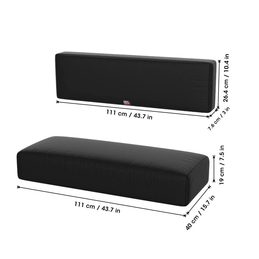 Black Seat Cover for KAWASAKI MULE 4010 3010 4000 - Image 9