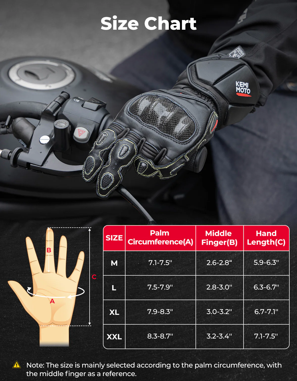 Carbon Fiber Motorcycle Gloves – Kevlar Stitch, ESA Padding & Touchscreen - Image 7