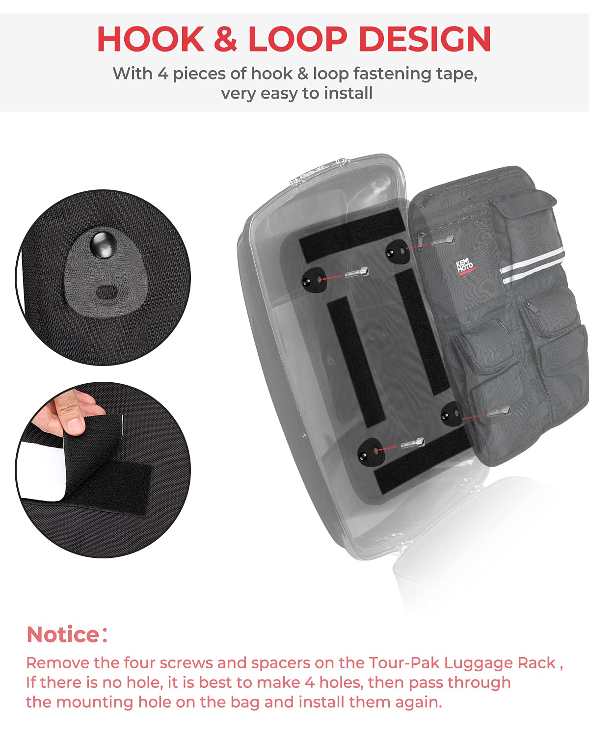 Tour Pack Lid Organizer for Road Glide Road King Electra Glide Street Glide Touring - Image 5