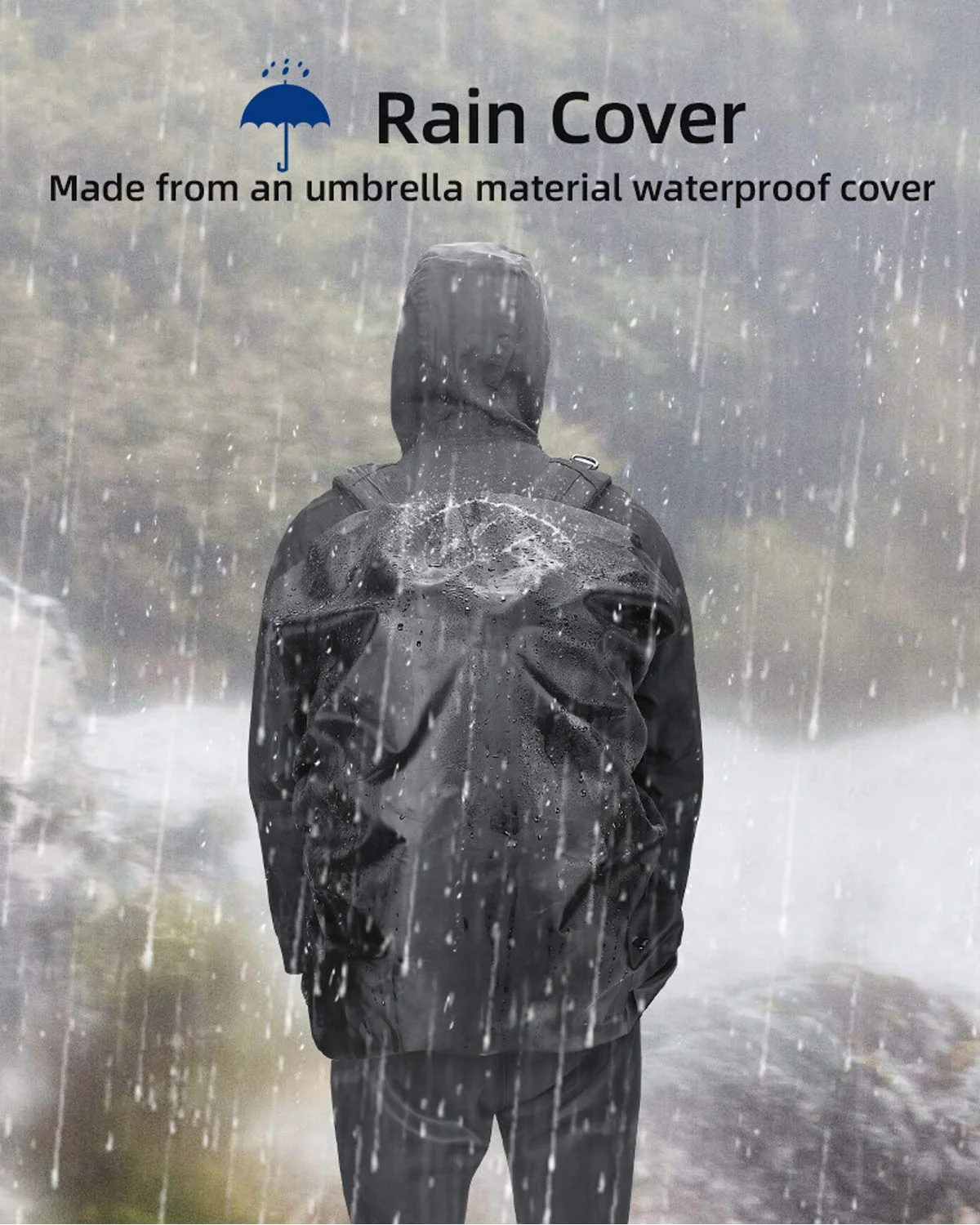 Motorcycle 37L Helmet Backpack with USB-charge Port - Image 3