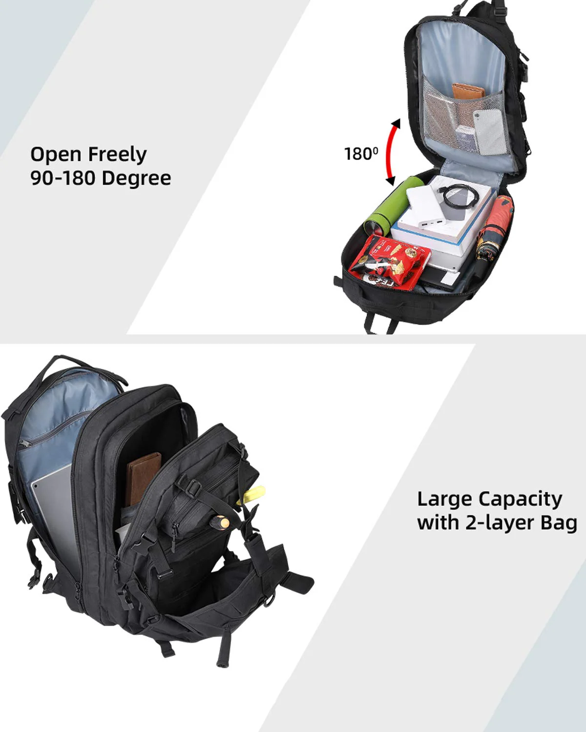 Motorcycle 37L Helmet Backpack with USB-charge Port - Image 6