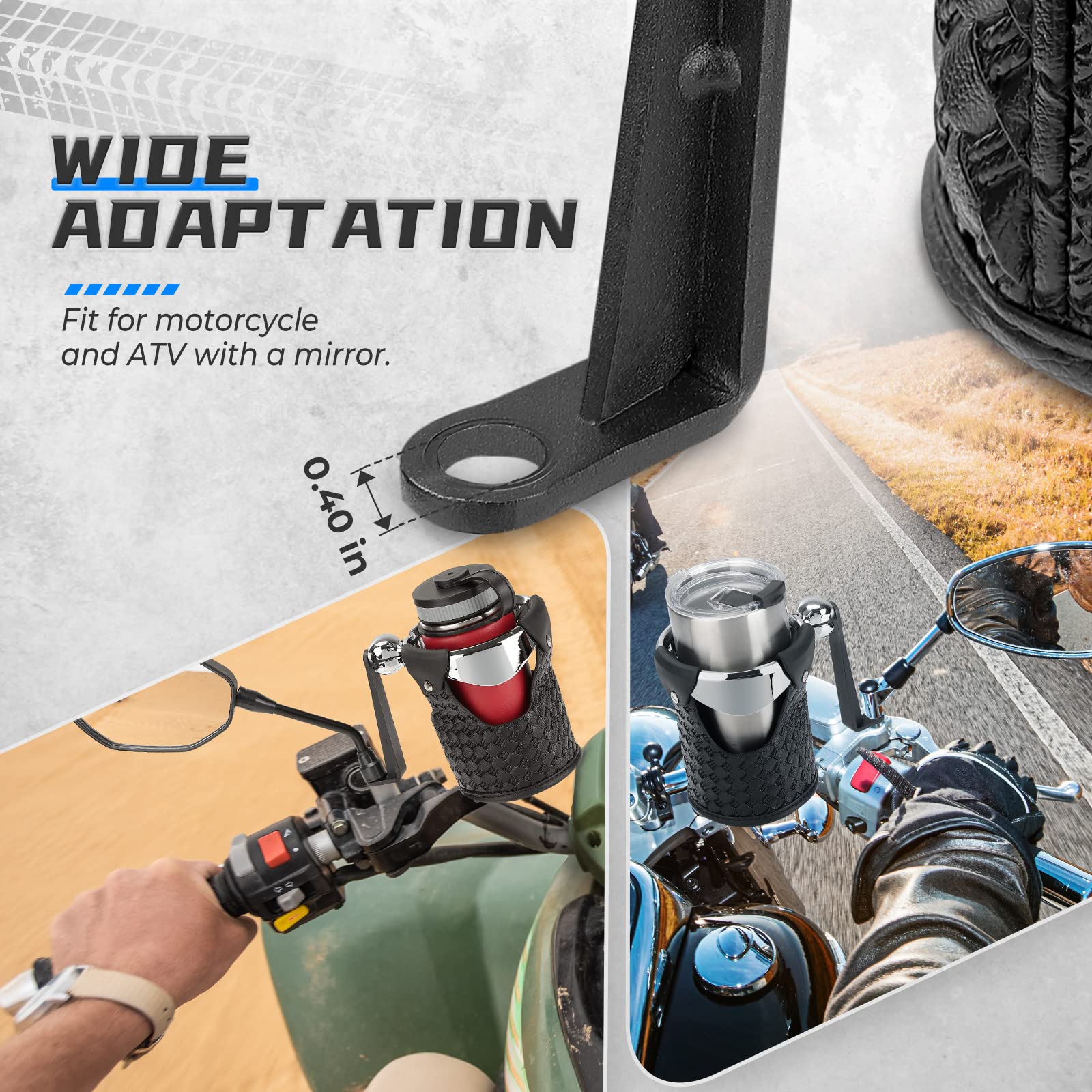 Upgraded Motorcycle ATV Cup Holder - Image 7