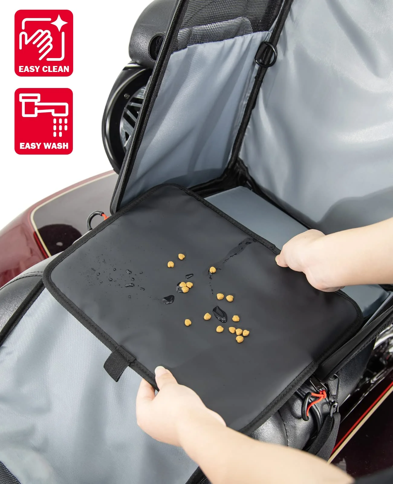 Motorcycle Dog/Cat Carrier Bags Portable Load Capacity 20lbs - Image 3