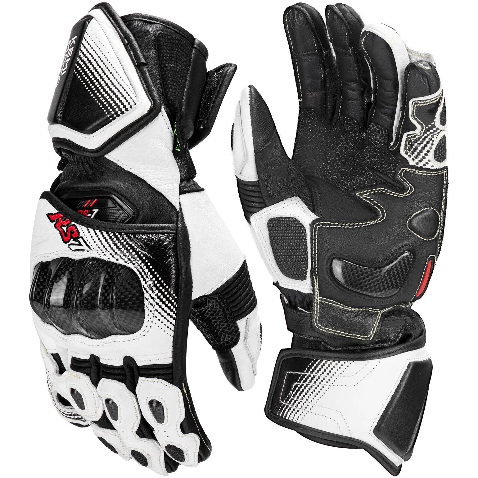 Carbon Fiber Motorcycle Gloves – Kevlar Stitch, ESA Padding & Touchscreen - Image 10