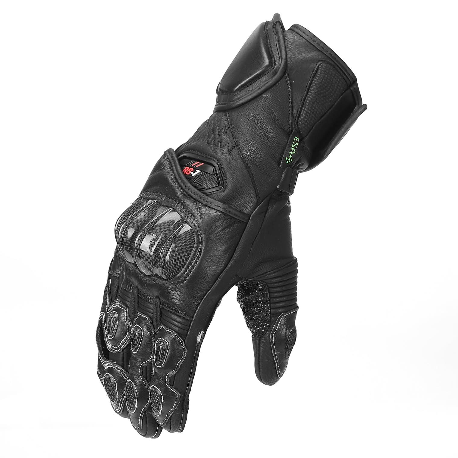 Carbon Fiber Motorcycle Gloves – Kevlar Stitch, ESA Padding & Touchscreen - Image 13