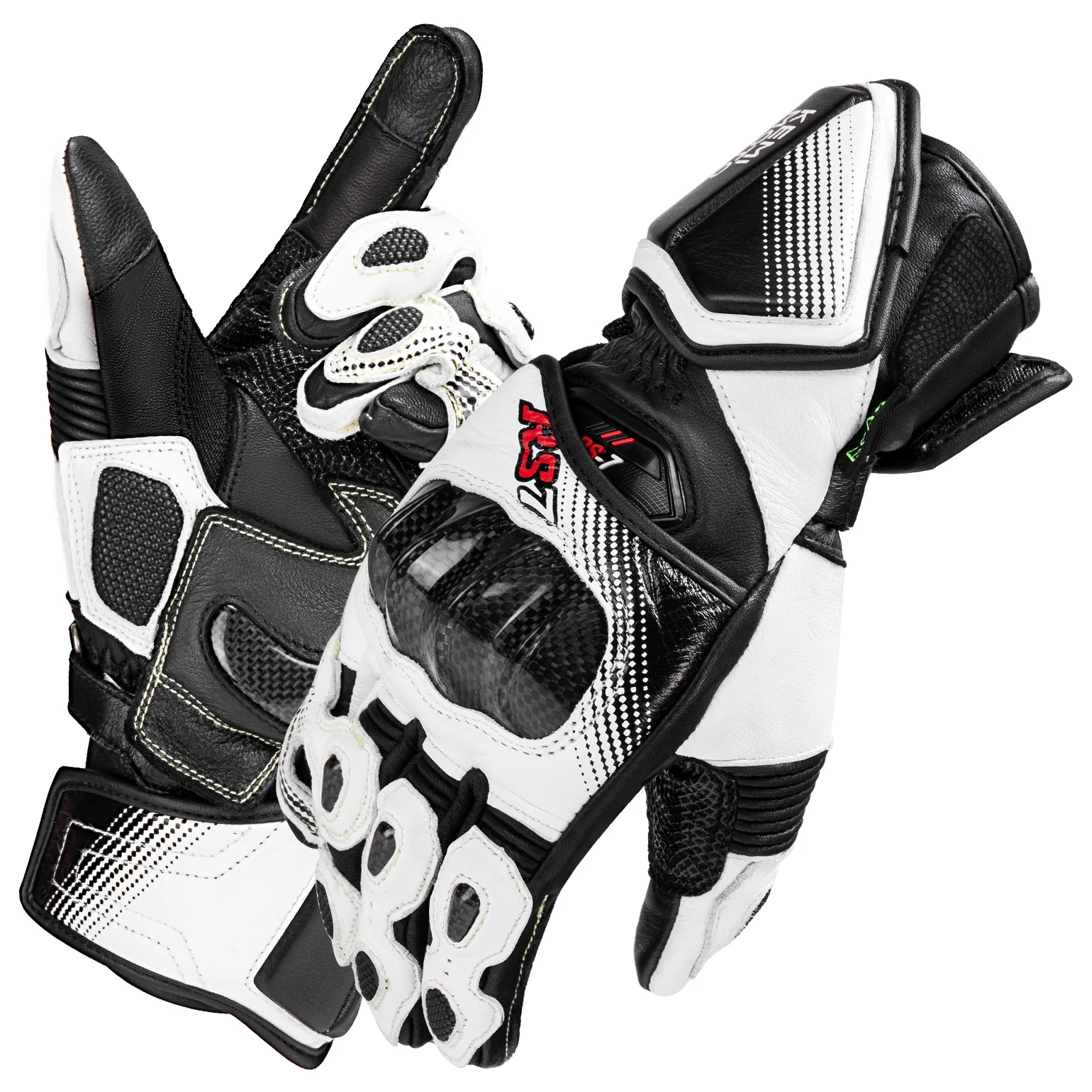Carbon Fiber Motorcycle Gloves – Kevlar Stitch, ESA Padding & Touchscreen - Image 17