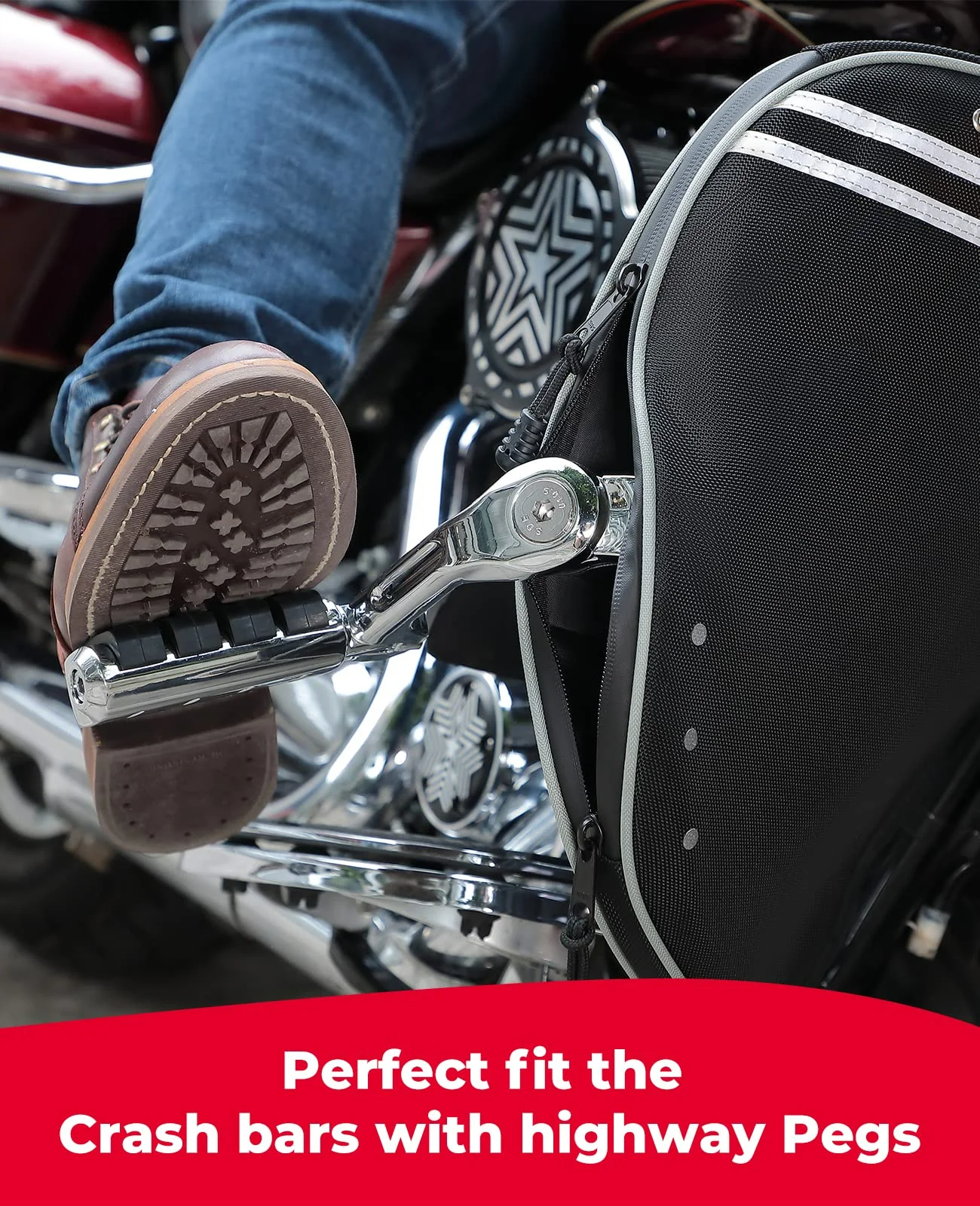 Leg Warmers Soft Lowers Chaps for Harley - Image 4