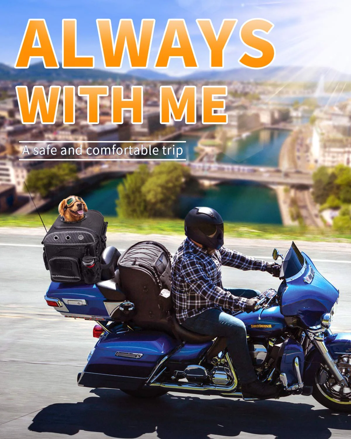 Motorcycle Pet Carrier Bag for Street Glide Road King - Image 4