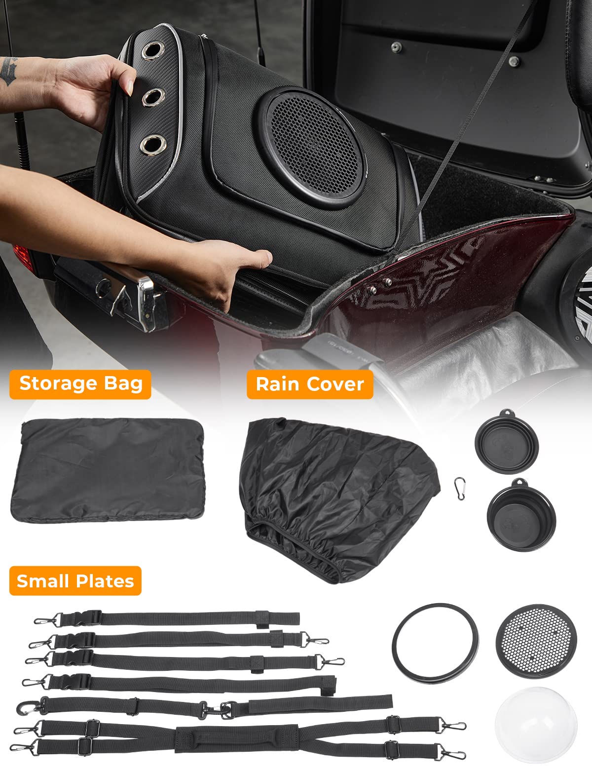 Motorcycle Pet Carrier Bag for Street Glide Road King - Image 5
