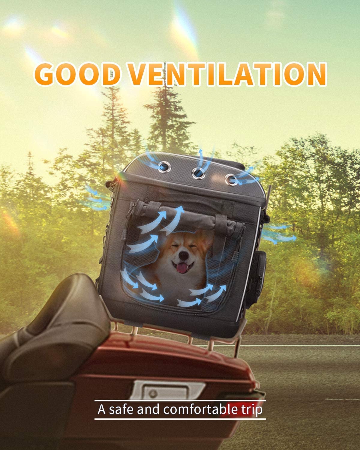 Motorcycle Pet Carrier Bag for Street Glide Road King - Image 6