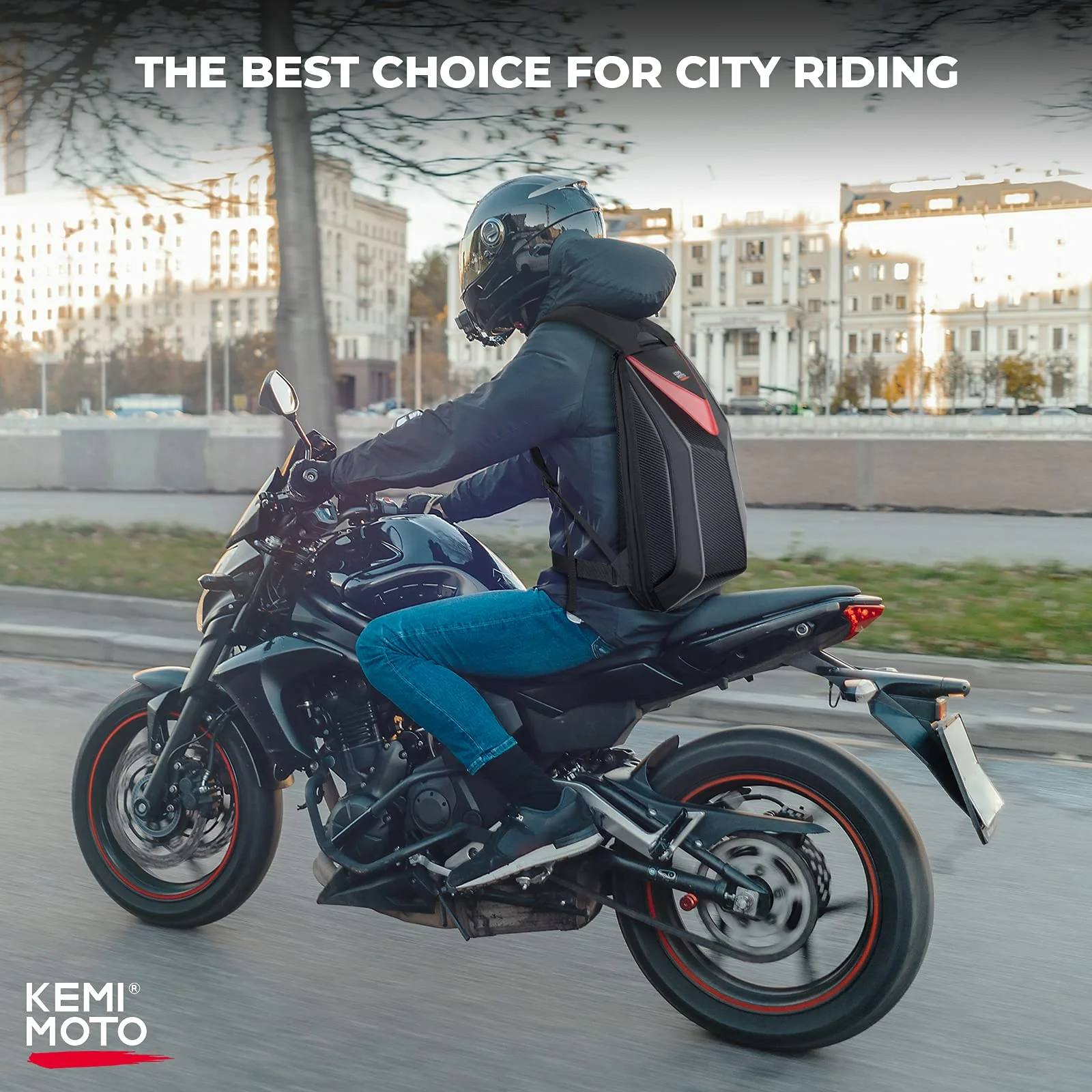 20L Motorcycle Hardshell Expandable Backpack - Image 7