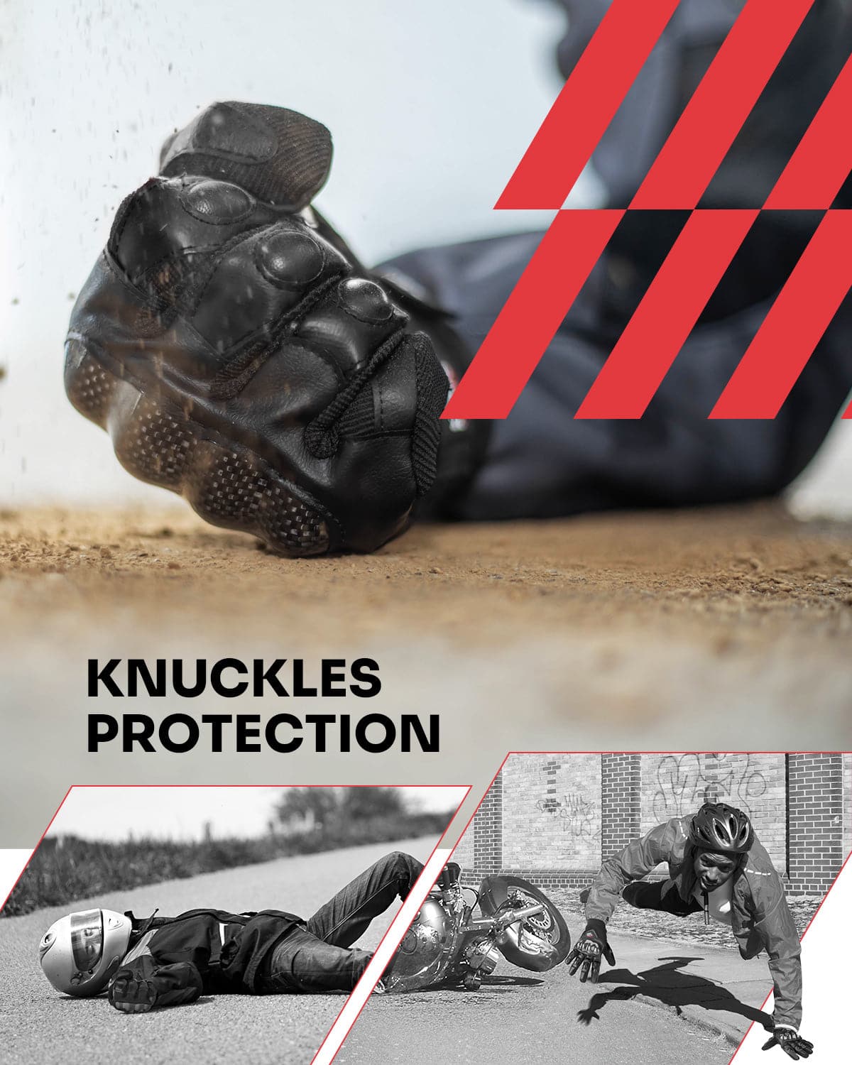 Motorcycle Riding Gloves (for Motorcross Dirt Bike ATV UTV) - Image 3